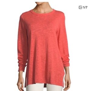 Eileen Fisher linen blend top size medium